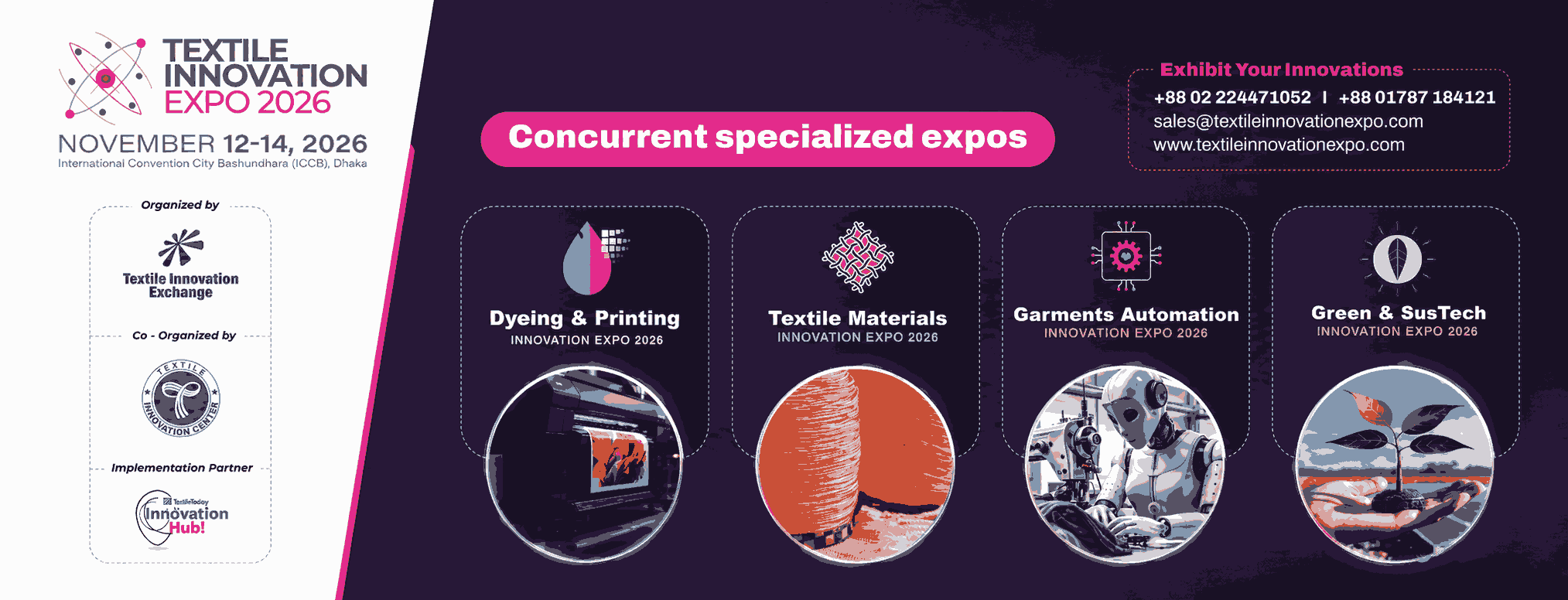 Textile Innovation Expo 2026 Booth Booking